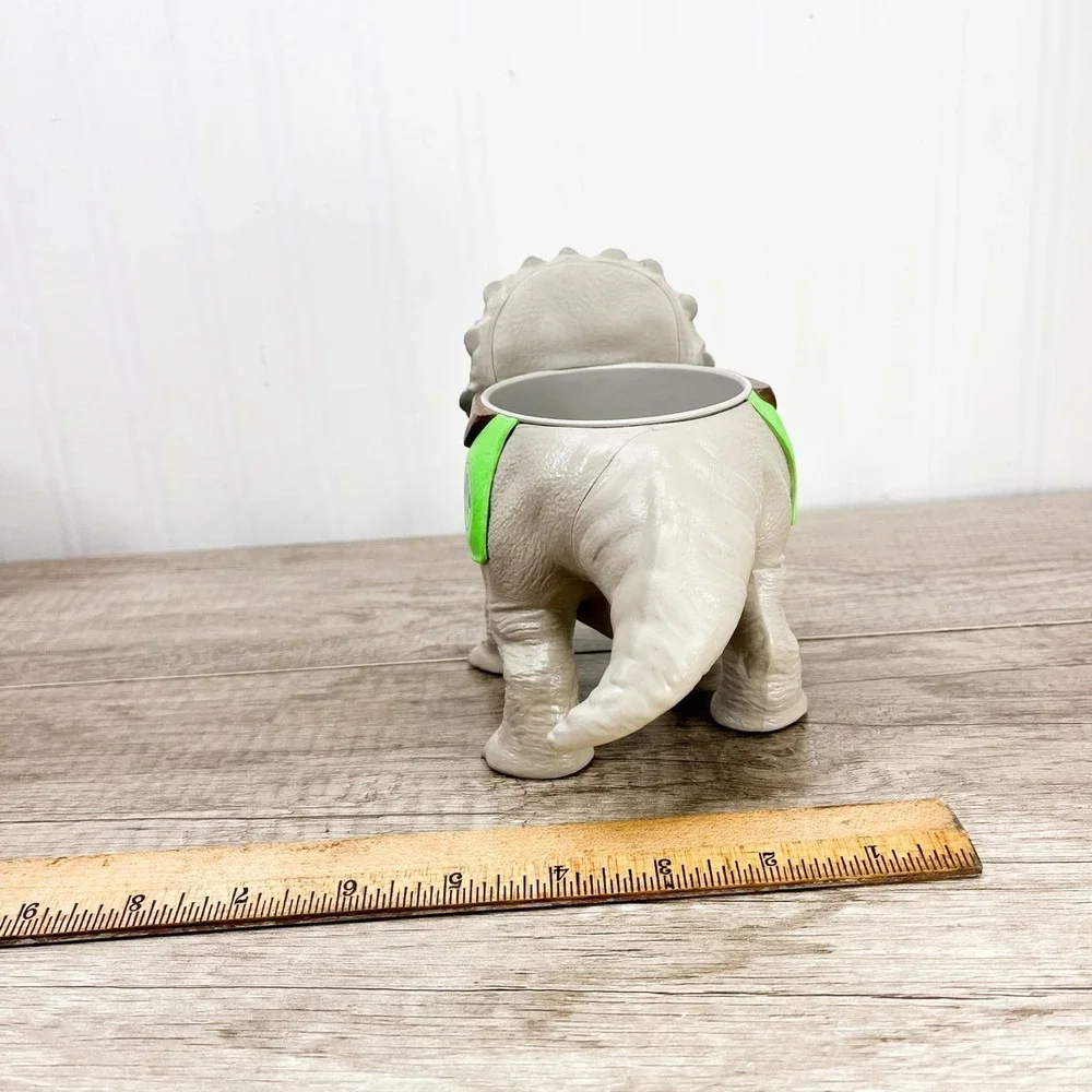 Jurassic World Park Live Tour Triceratops Dinosaur Hard Rubber Bowl Cup‎